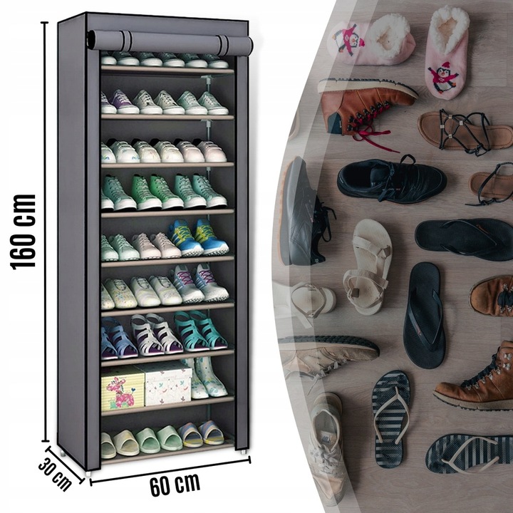 SZAFKA NA BUTY materiałowa tekstylna obuwie półka REGAŁ XL ogranizer