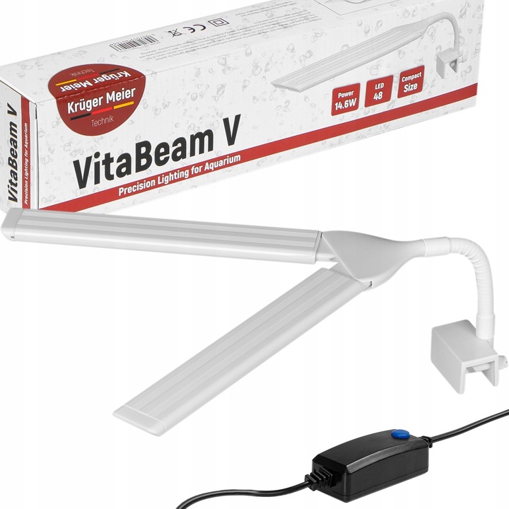 ENERGOOSZCZĘDNA LED DO AKWARIUM 20-60L VITABEAM V WYTRZYMAŁA REGULOWANA