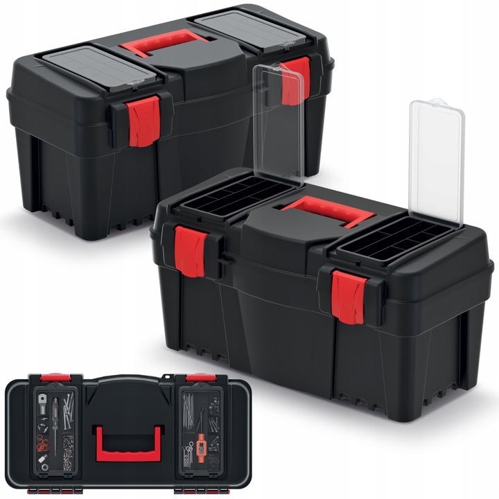 Skrzynka narzędziowa uniwersalna 55x27 KARGO CLASSIC z tacką i