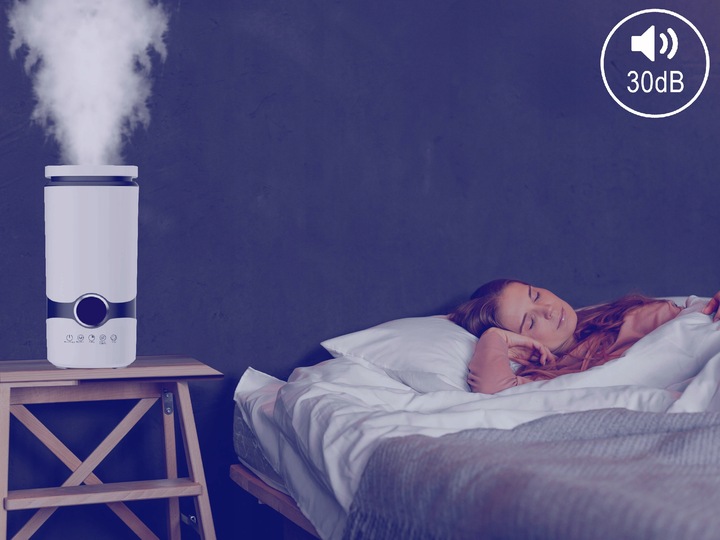 Nawilżacz powietrza AUTOMATYCZNY + AROMATERAPIA 3w1 + 3 OLEJKI FILTR PILOT