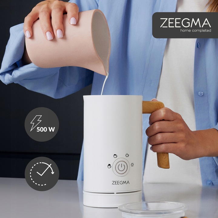 ELEKTRYCZNY SPIENIACZ do mleka Podgrzewacz KAWY PIANY LATTE BIAŁY 240ml