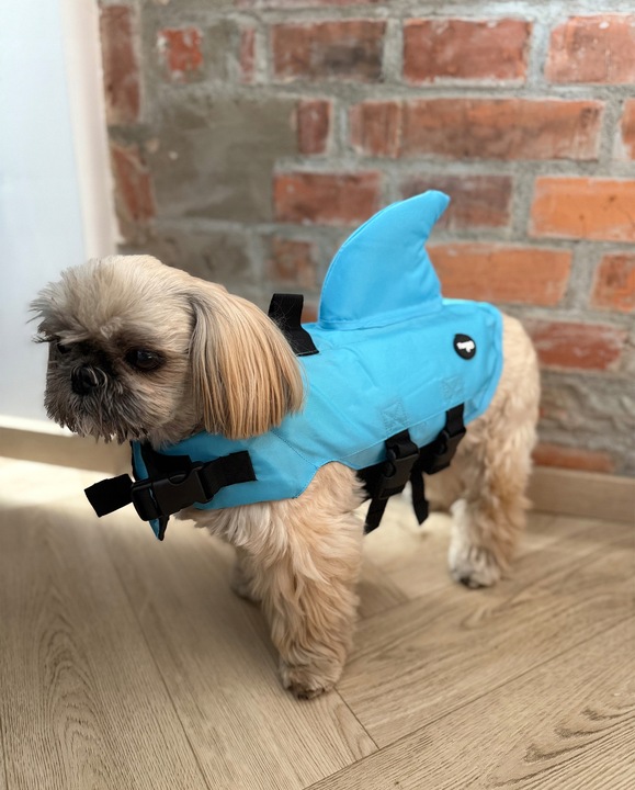 KAPOK KAMIZELKA RATUNKOWA DLA PSA do Wody Rekin XS Ubranko Pływania