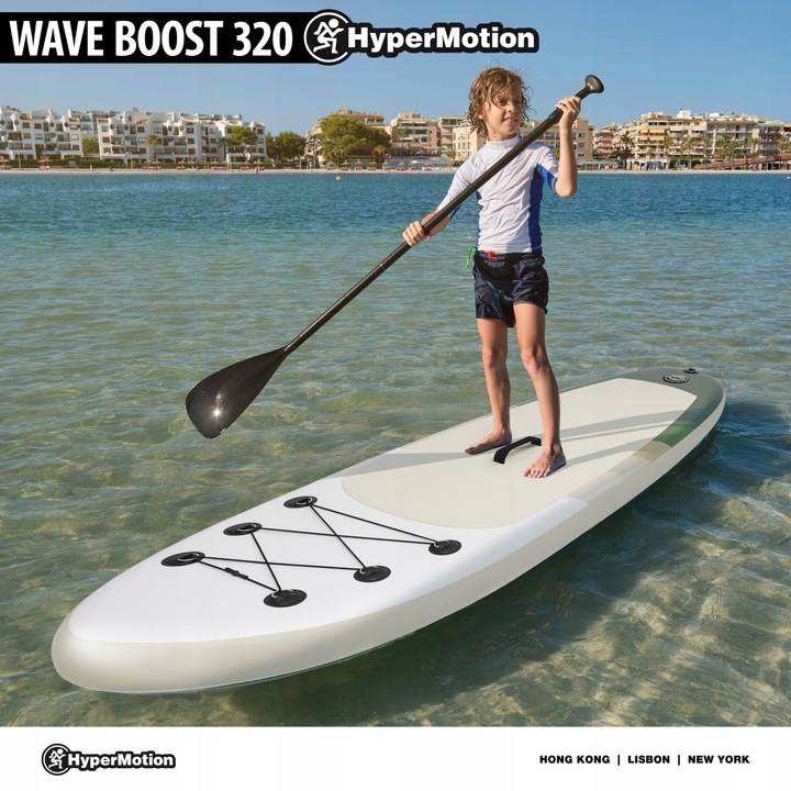 POMPOWANA DESKA SUP - STAND UP PADDLE - 320CM Z WIOSŁEM i SIEDZISKIEM