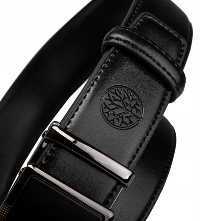 BETLEWSKI pasek skórzany męski do spodni skóra naturalna automatyczny pas