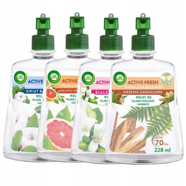 Air Wick Active Fresh Odświeżacz Powietrza WKŁAD Białe Kwiaty ZAPAS 228 ml