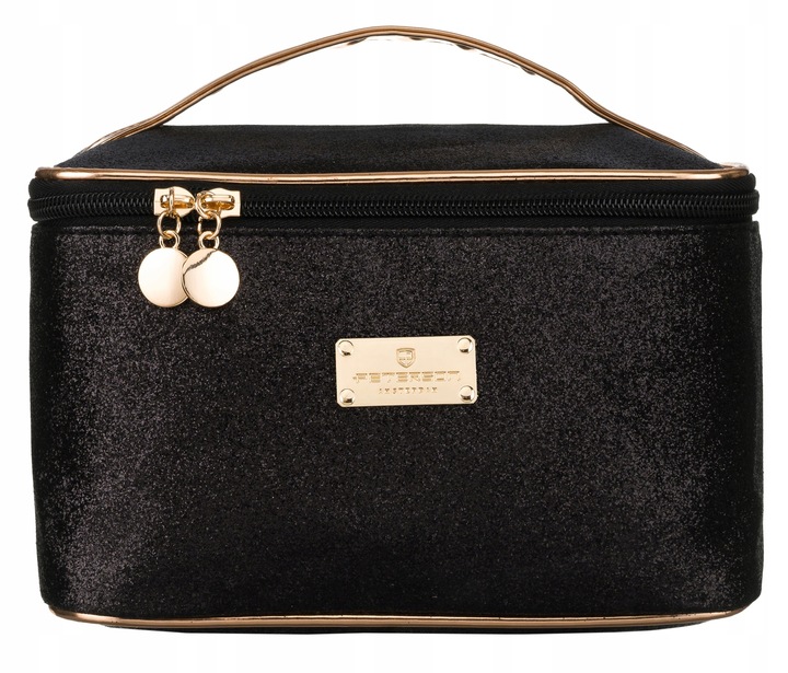 Kosmetyczka damska PETERSON na wyjazdy pojemny kuferek z uchwytem