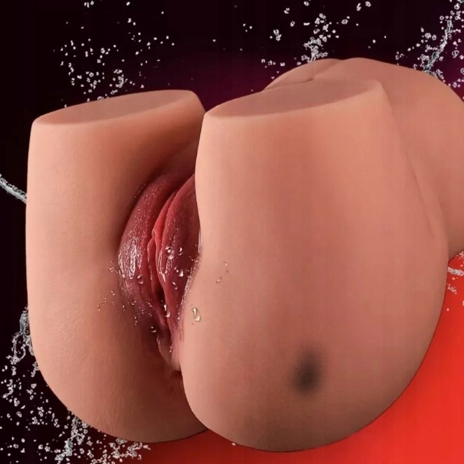 Duża Sztuczna Pochwa Masturbator Męski Wagina Anus Realistyczny Tyłek 2,4
