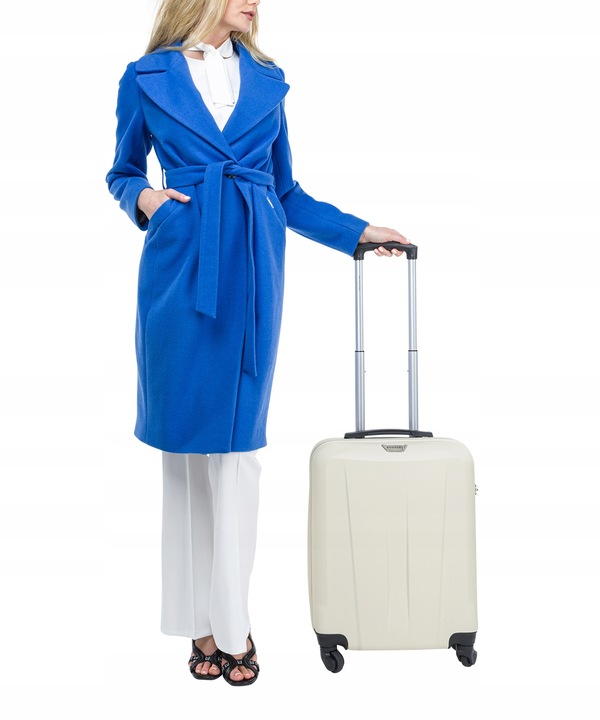 Walizka Kabinowa Podróżna Na Kółkach Twarda Mała PUCCINI Biała ABS03C 0