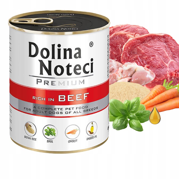 DOLINA NOTECI Premium Karma mokra dla psa MIX Smaków zestaw 10 x 800g