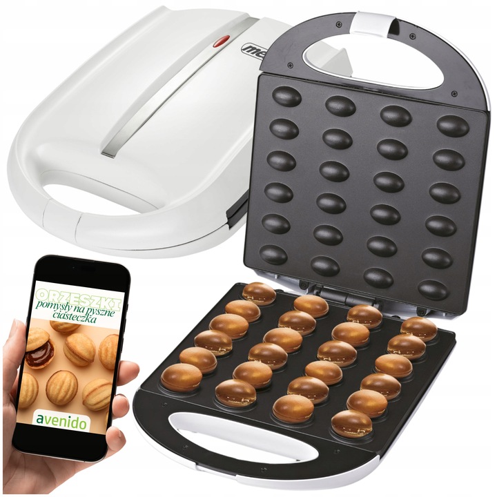 Opiekacz Do Orzeszków Ciastka AGD Drobne Do Kuchni Forma 24 Sztuk