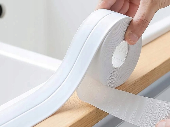 2X TAŚMA USZCZELNIAJĄCA DO WANNY BRODZIKA UMYWLKI ZLEWU 38mm X 3,2m