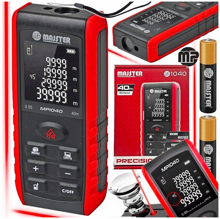 DALMIERZ LASEROWY 40M CYFROWY MIERNIK POZIOMICA LASEROWA MP1040