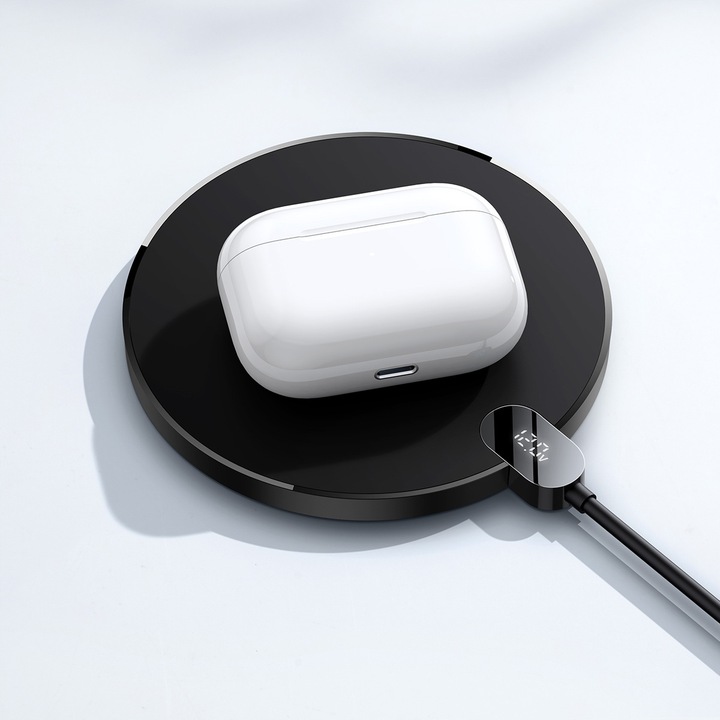 ŁADOWARKA BEZPRZEWODOWA BASEUS INDUKCYJNA QI 15W KABEL 1,5m WTYCZKA USB C