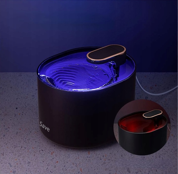 FONTANNA POIDEŁKO DLA KOTA PSA MISKA AUTOMATYCZNE POIDŁO + FILTR CICHA