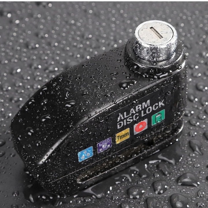 ALARM ZAPIĘCIE NA TARCZĘ HAMULCOWĄ ROWER MOTOR BLOKADA ROWEROWA 110d ABS