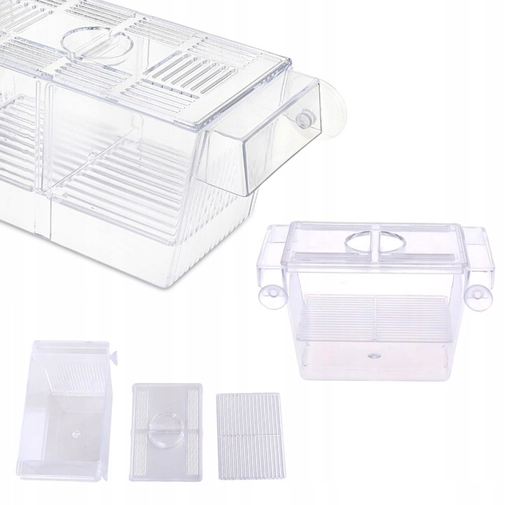 Kotnik Plastikowy dla Ryb Rozmiar L 22,5x9,5x10cm Dwie Komory DUŻY