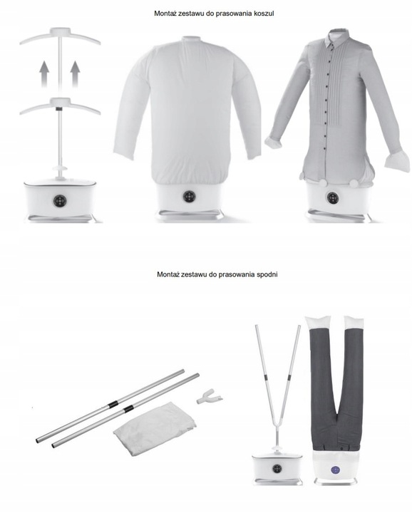 Prasowalnica 1800W MANEKIN AUTOMAT DO PRASOWANIA I SUSZENIA KOSZUL