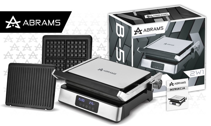 GRILL GOFROWNICA OPIEKACZ ELEKTRYCZNY 2200W REGULACJA CZASU I TEMP