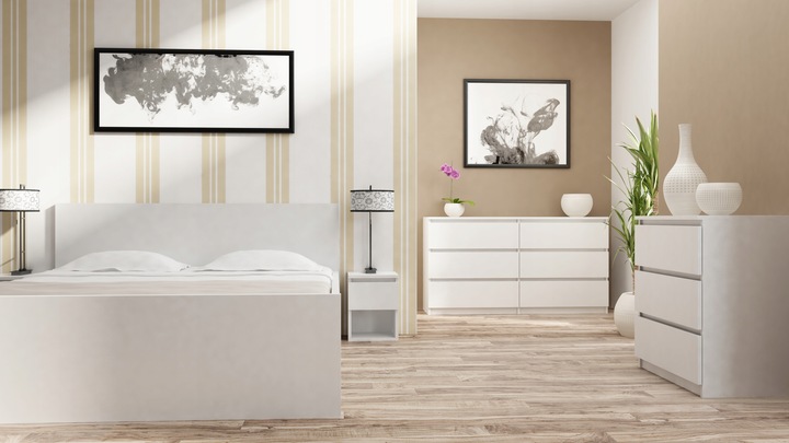 KOMODA SZAFKA 3 SZUFLADY MALWA M3 BIAŁA