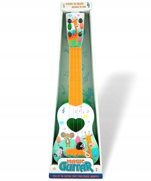 GITARA DLA DZIECI DUŻA 43CM UKULELE GRA INSTRUMENT