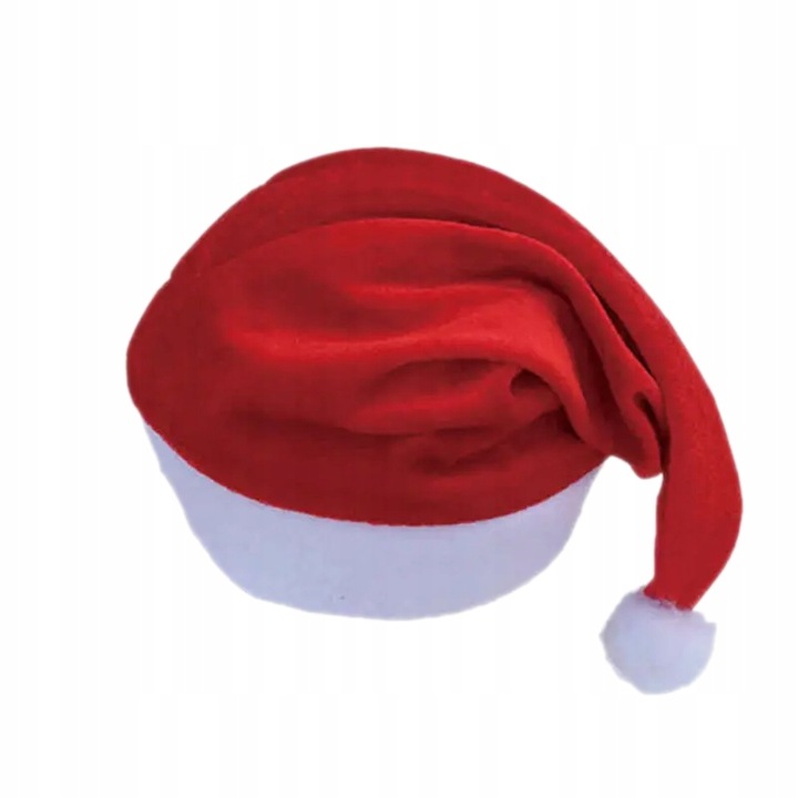 PRZEBRANIE STRÓJ KOSTIUM ŚWIĄTECZNY CZAPKA ŚWIĘTEGO MIKOŁAJA CZERWONA 15szt