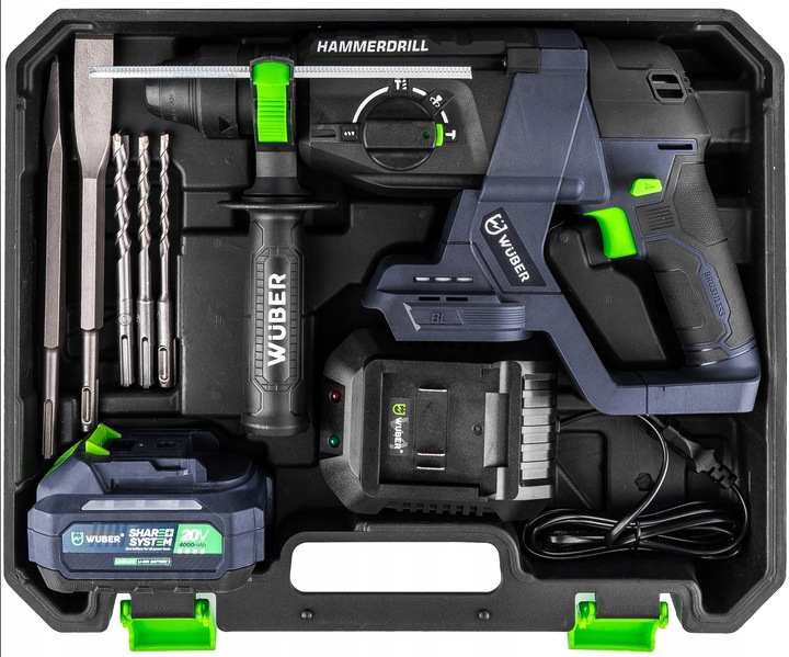 WIERTARKA MŁOTOWIERTARKA AKUMULATOROWA 20V MŁOT UDAROWY 1000 W MOCNA