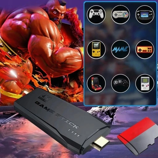 KONSOLA HDMI GAME BOX EMULATOR TV + 2 KONTROLERY POD TELEWIZOR DLA DZIECI