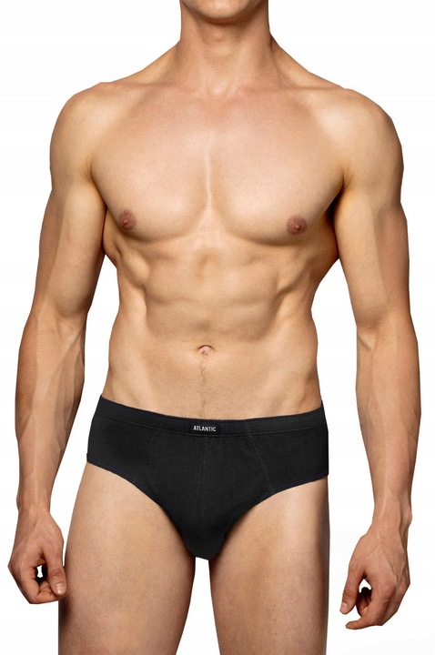 Klasyczne slipy ATLANTIC 100% bawełna 3BMP-006 Komfort i Styl w jednym L