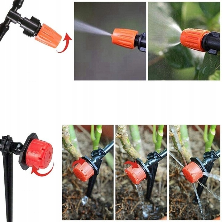 ZESTAW NAWADNIANIA AUTOMATYCZNEGO TRWANIKÓW NAWADNIANIE KROPELKOWE 30M