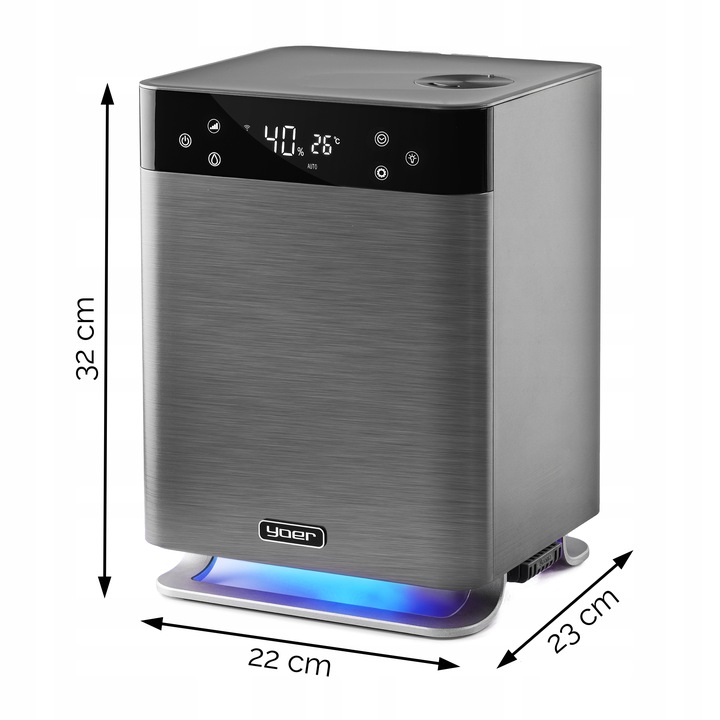 Nawilżacz powietrza 5w1 Oczyszcza Jonizator Yoer Automatyczny