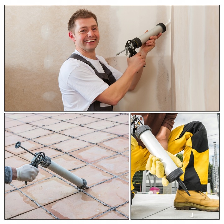 WYCISKACZ DO MAS GĘSTYCH USZCZELNIAJĄCYCH 600ml PISTOLET KLEJU