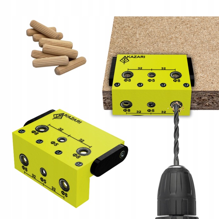 SZABLON WZORNIK DO WIERCENIA DO KOŁKÓW KONFIRMATÓW WZMOCNIONY