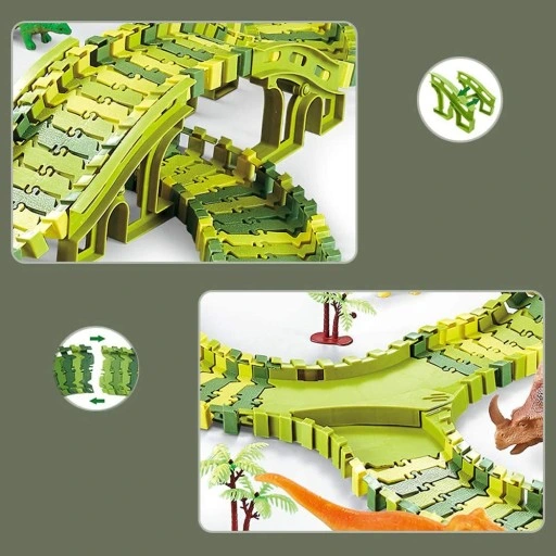 MEGA TOR WYŚCIGOWY DINOZAUR PARK MAGIC TRACK 270el