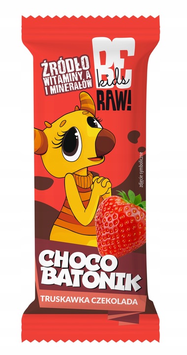 Batony owocowe dla dzieci BeRAW Kids do szkoły przekąska mix smaków 16x25g