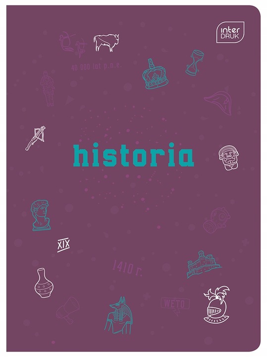 INTERDRUK Hybrid komplet zeszytów ze ściągą -10szt