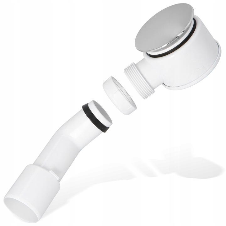 Syfon Brodzika 50 mm CZYSZCZONY GÓRY Odpływ Prysznica Wanny Niski