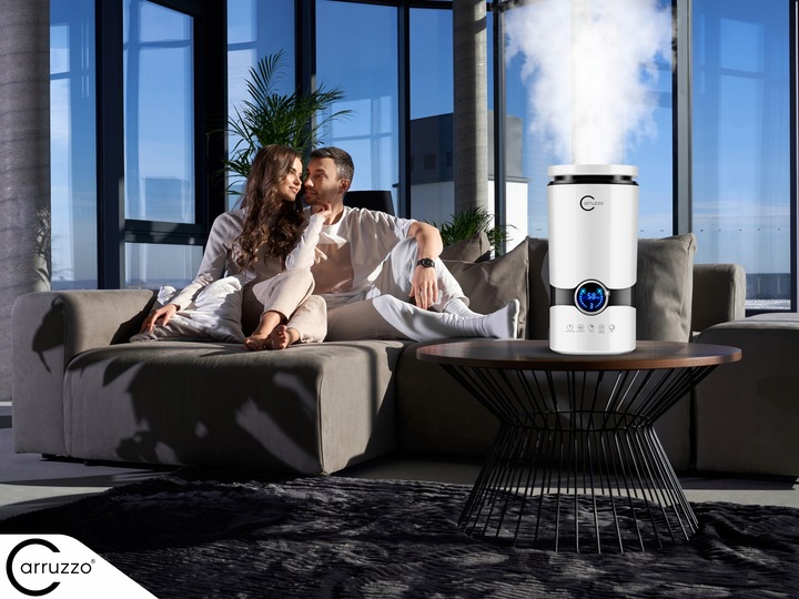 Nawilżacz powietrza AUTOMATYCZNY + AROMATERAPIA 3w1 +12 OLEJKÓW FILTR