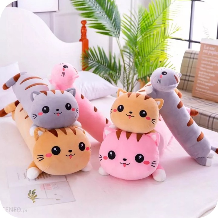 DŁUGI kot KOTEK poduszka MASKOTKA PLUSZAK 70cm