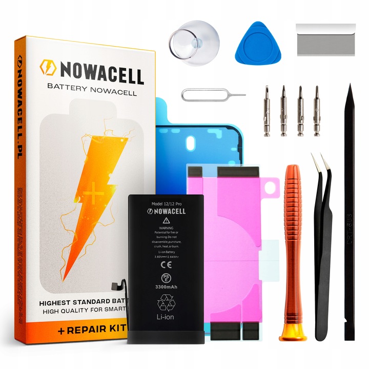 Bateria NOWACELL iPhone 12 - zestaw naprawczy