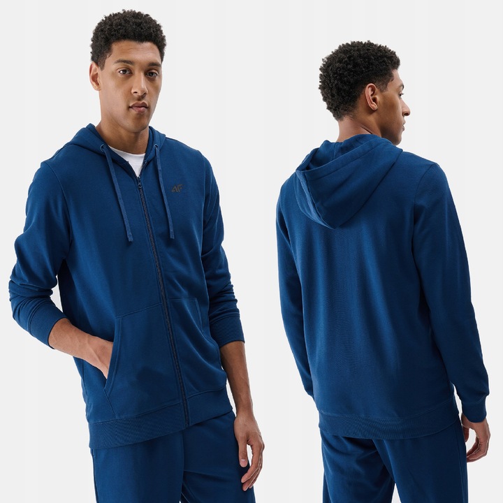 BLUZA MĘSKA DRESOWA 4F ROZPINANA Z KAPTUREM L TSWSM1768 SS25