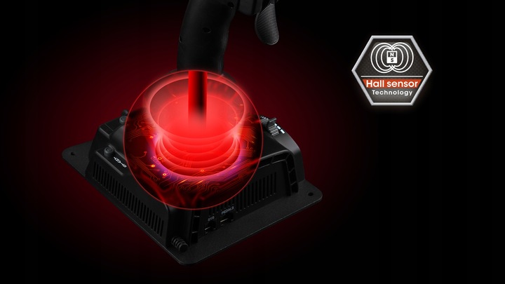 FLASHFIRE JS3601V Joystick z technologią Halla, 32-bit ARM, 4 osie HAT 8k