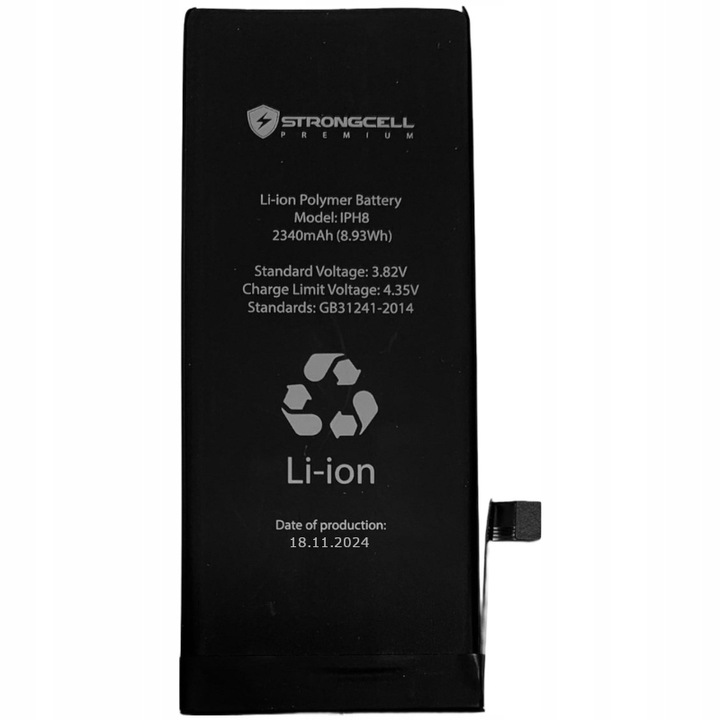Bateria iPhone 8, A1863, A1905, A1906 Większa Pojemność STRONGCELL ŚWIEŻA