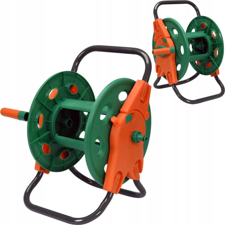 WÓZEK STOJAK NA WĄŻ OGRODOWY 45m BĘBEN ZWIJACZ ZWIJAK STATYW 89330