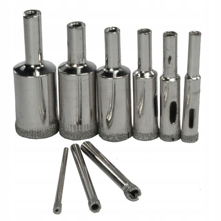 OTWORNICE DIAMENTOWE DO GRESU, PŁYTEK, GLAZURY, SZKŁA, PROFI 14 szt 6-68 BL