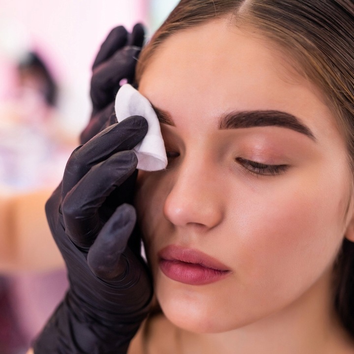 ZESTAW do henny + woda + pędzel + kieliszek BRĄZ 3 henna do brwi +