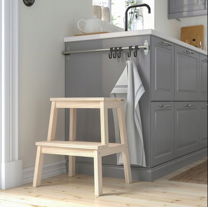 IKEA BEKVAM taboret ze schodkiem podest OSIKA