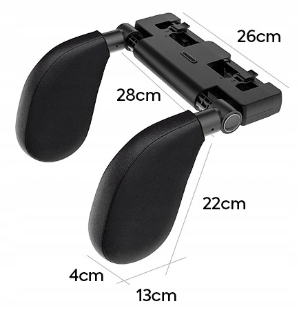 ZAGŁÓWEK PODUSZKA NA GŁOWE DO SAMOCHODU UCHWYT TEL