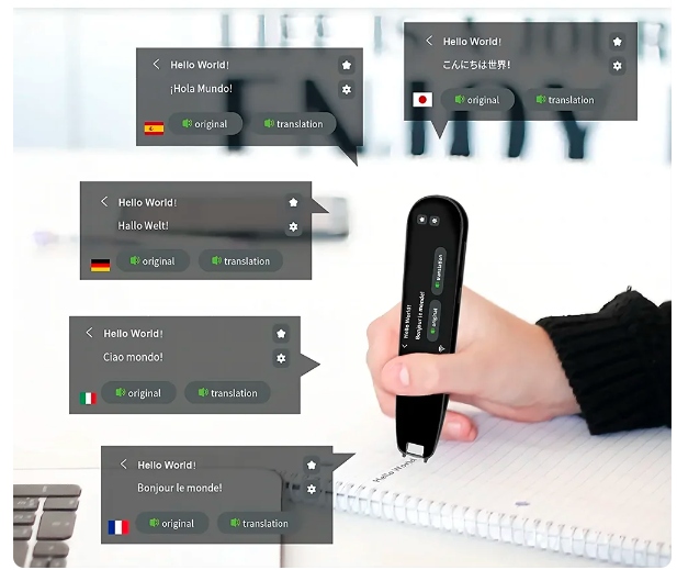 TŁUMACZ ELEKTRONICZNY TRANSLATOR DŁUGOPIS SKANER TEKSTU I MOWY NA ŻYWO