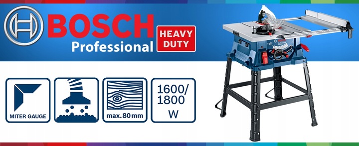 Bosch MOCNA PIŁA STOŁOWA KRAJZEGA PRZECINARKA DO DREWNA GTS 254 1800W