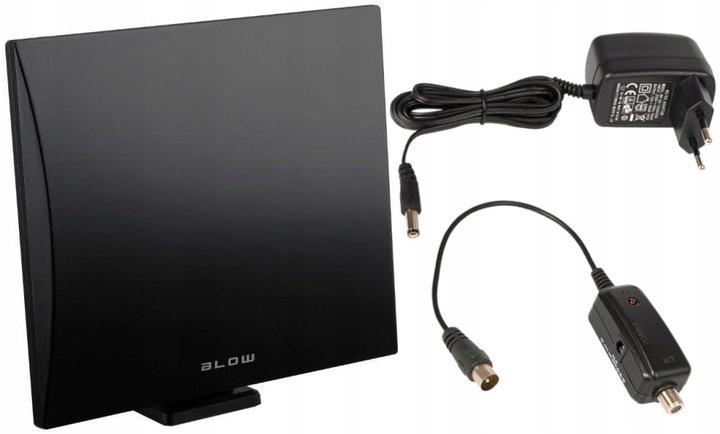 ANTENA TV POKOJOWA AKTYWNA PANELOWA WEWNĘTRZNA DVB-T2 4K MUX-8 LTE